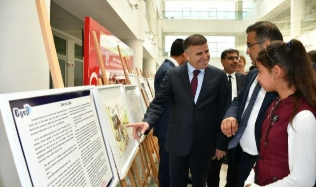 BİGEP kapsamında yapılan öykü yarışmasına katılan 40 öykü ve resimler sergilendi