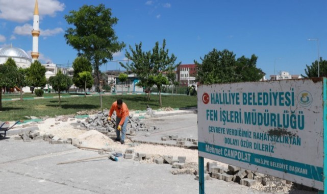 Haliliye belediyesi ile 5 mahallede hummalı üstyapı çalışması