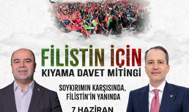 Başkan Nihat Çiftçi'den filistin mitingine davet