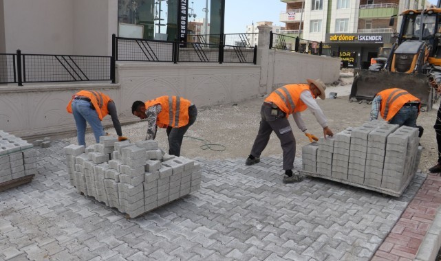 Karaköprü’de yeni yol çalışmaları hız kesmeden devam ediyor (video)