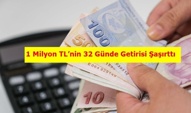 Mevduat Faizleri Zirveye Çıktı! 1 Milyon TL’nin 32 Günde Getirisi Şaşırttı