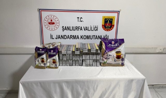 Şanlıurfa Viranşehir'de Kaçak Sigara ve Çay Operasyonu