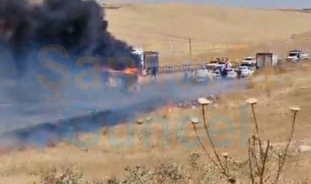 Şanlıurfa-Viranşehir Yolunda TIR Yangını!