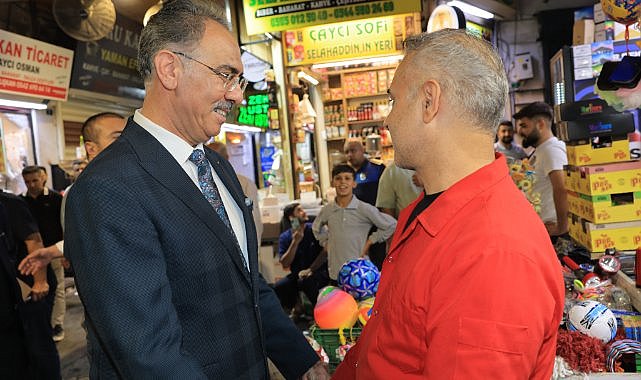 Eyyübiye’de Başkan Kuş Esnafla Buluştu: Temizlik Uyarısı
