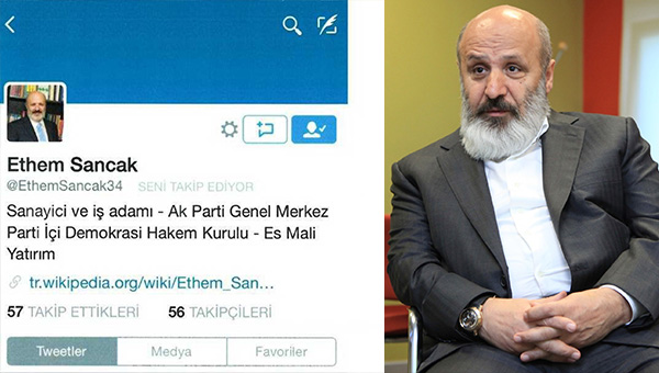 Ethem Sancakın hesabı ya da sitesi yok