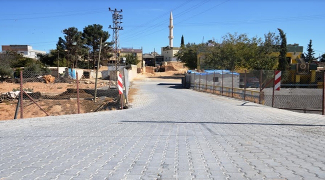 Birecik'te 6 Köyde Parke Taşı Çalışması