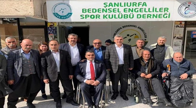 Engelliler Dernek Başkanlarından AK Başkan adayına teşekkür