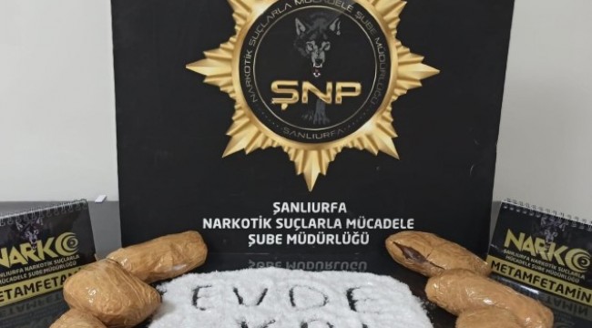 Şanlıurfa’da 3 kilo metamfetamin ele geçirildi